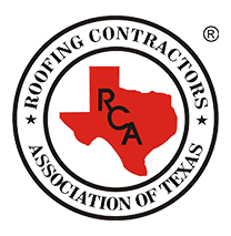 The Roofing Contractors Association of Texas logo represents the expertise and professionalism of roofing contractors in Dallas specializing in roof replacement and repair.